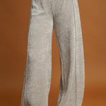 Umgee Elastic Waist Wide Leg Pants - All Mine Now Clothing