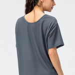 Round Neck Short Sleeve Active Tee - All Mine Now Clothing