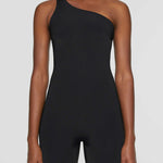 Single Shoulder Active Romper - All Mine Now Clothing