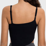 Millennia Slit Asymmetrical Neck Active Cami - All Mine Now Clothing