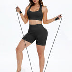 Scoop Neck Wide Strap Top and Shorts Active Set - All Mine Now Clothing