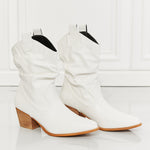 MMShoes Better in Texas Scrunch Cowboy Boots in White - All Mine Now Clothing