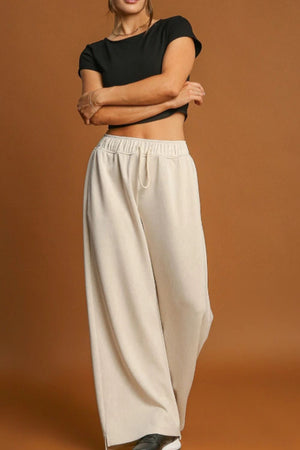 Drawstring Wide Leg Pants - All Mine Now Clothing