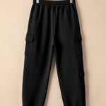 Pocketed Elastic Waist Active Joggers - All Mine Now Clothing