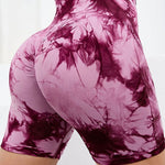 Tie-Dye High Waist Active Shorts - All Mine Now Clothing