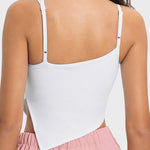 Millennia Slit Asymmetrical Neck Active Cami - All Mine Now Clothing