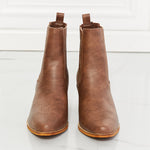 MMShoes Love the Journey Stacked Heel Chelsea Boot in Chestnut - All Mine Now Clothing