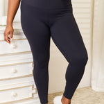 Double Take Wide Waistband Sports Leggings - All Mine Now Clothing