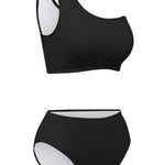 Single Shoulder Bikini Set - All Mine Now Clothing