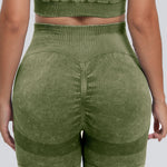 Washed High Waist Active Shorts - All Mine Now Clothing