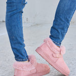 Forever Link Furry Chunky Thermal Ankle Boots - All Mine Now Clothing