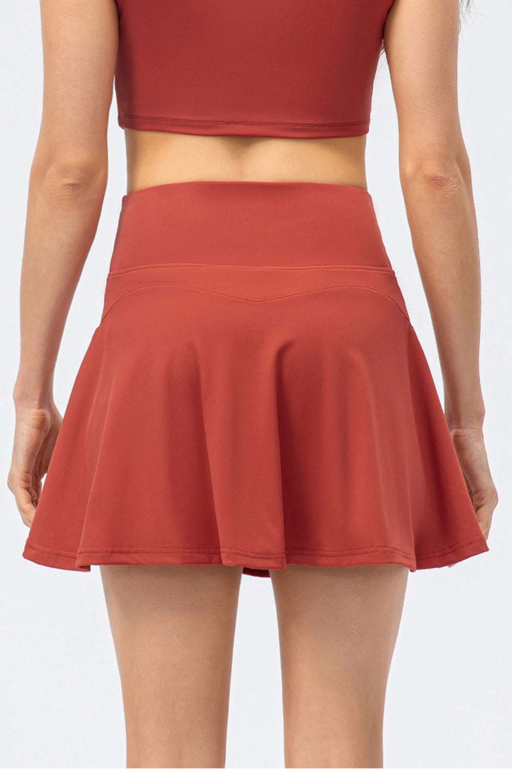 High Waist Wide Waistband Active Skirt - All Mine Now Clothing