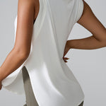 Slit Round Neck Active Tank - All Mine Now Clothing