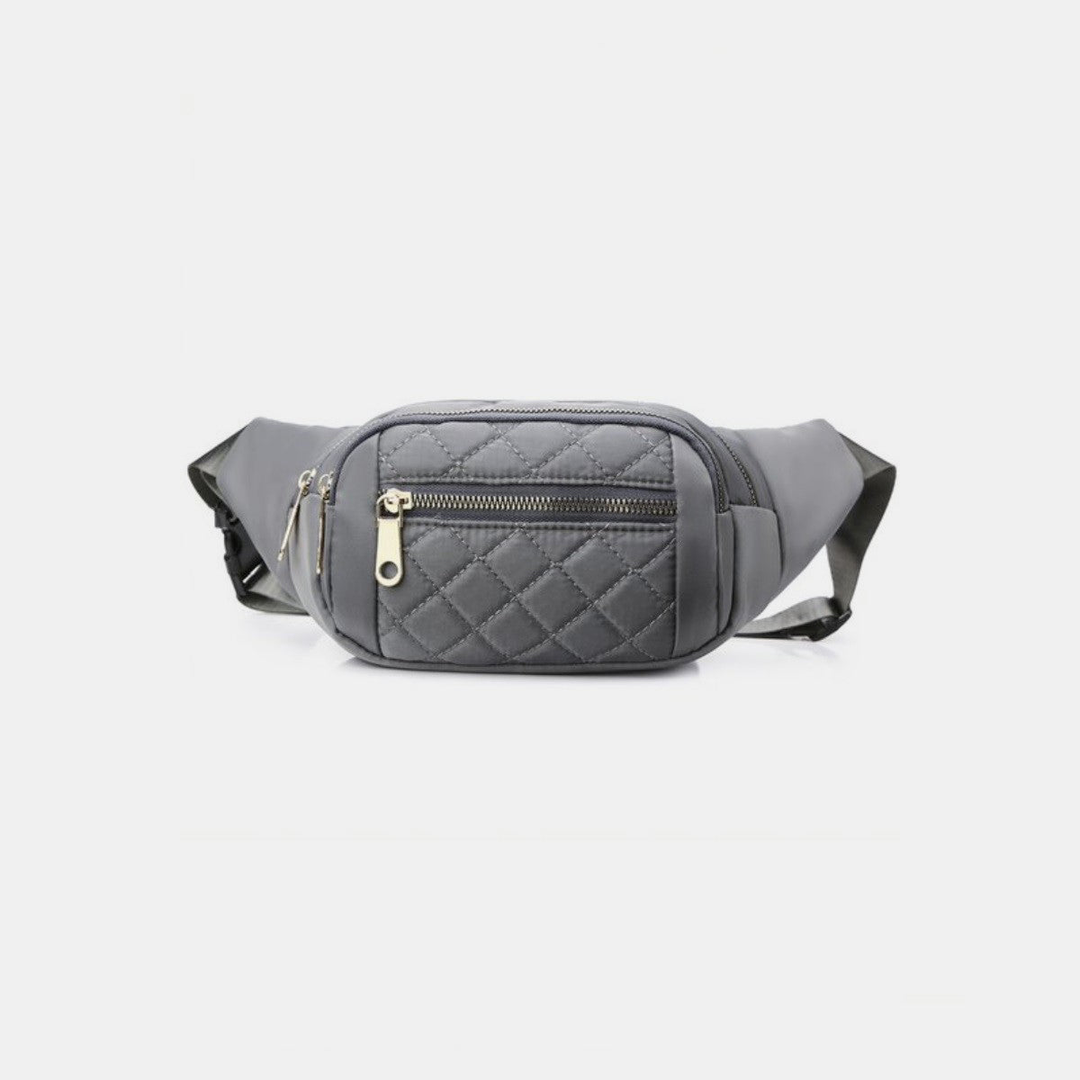 Zenana Quilted Multi Pocket Waist Belt Bag - All Mine Now Clothing