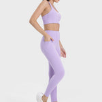 Millennia Pocketed High Waist Active Leggings - All Mine Now Clothing