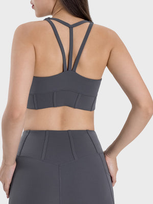 Millennia Square Neck Wide Strap Active Tank - All Mine Now Clothing