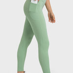 Millennia V-Waist Yoga Leggings with Pockets - All Mine Now Clothing