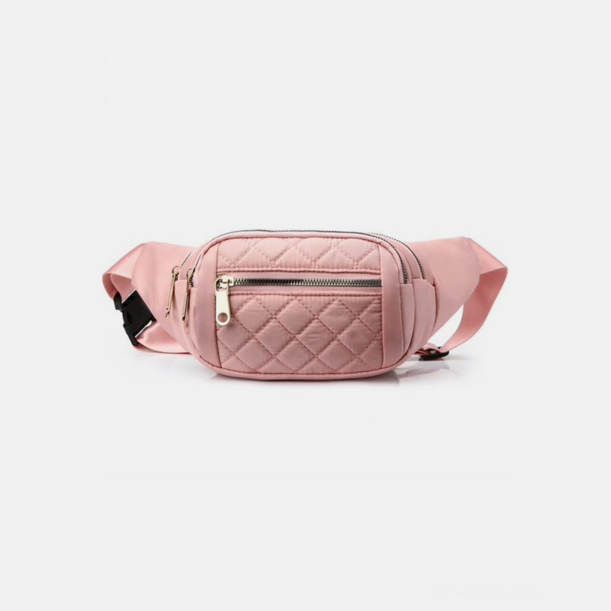 Zenana Quilted Multi Pocket Waist Belt Bag - All Mine Now Clothing