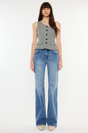 Kancan Ultra High Rise Cat's Whiskers Jeans Trendsi