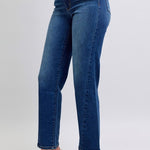 Judy Blue Full Size Side Seam Detail Straight Jeans with Pockets - All Mine Now Clothing