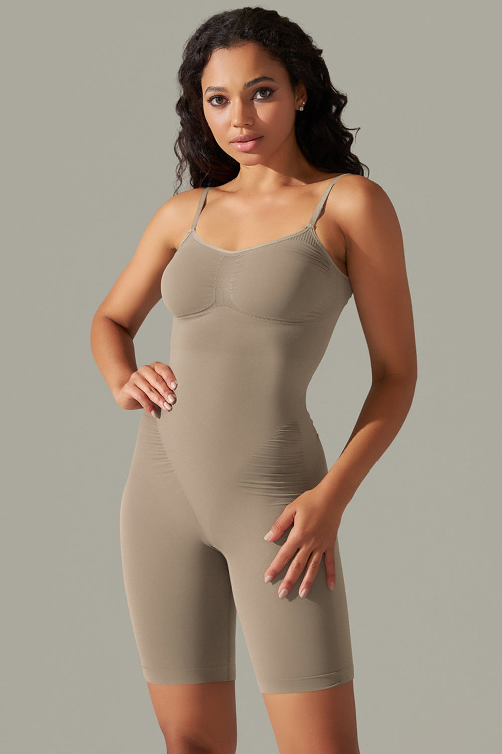 Spaghetti Strap Active Romper - All Mine Now Clothing