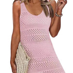 Openwork Scoop Neck Cover Up - All Mine Now Clothing