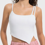 Millennia Slit Asymmetrical Neck Active Cami - All Mine Now Clothing