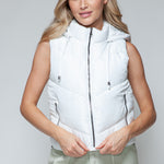 Snobbish Zip Up Quilted Hooded Vest - All Mine Now Clothing