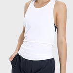 Millennia Round Neck Wide Strap Active Tank - All Mine Now Clothing