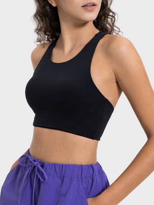 Millennia Cutout Round Neck Active Tank - All Mine Now Clothing