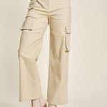 Davi & Dani Flap Pocket Mid Rise Cargo Pants - All Mine Now Clothing