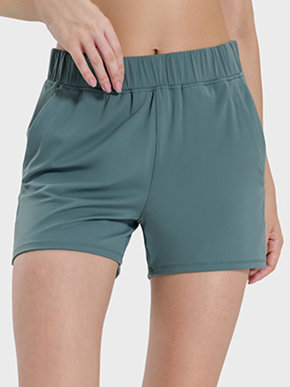 Millennia Elastic Waist Active Shorts - All Mine Now Clothing