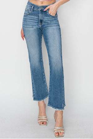 RISEN High Rise Slim Straight Jeans - All Mine Now Clothing