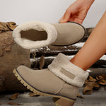 Thermal Fuzzy Block Heel Boots - All Mine Now Clothing