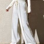 Honey Drawstring Elastic Waist Wide Leg Pants - All Mine Now Clothing