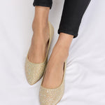 Forever Link Rhinestone Point Toe Flat Slip-Ons - All Mine Now Clothing