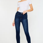 Kancan Full Size High Rise Frayed Ankle Skinny Jeans - All Mine Now Clothing