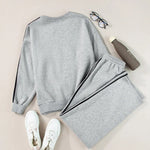 Round Neck Long Sleeve Top and Pants Active Set - All Mine Now Clothing