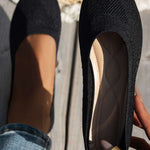 Round Toe Flat Slip-Ons