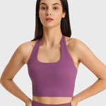 Millennia Breathable Halter Neck Sports Bra - All Mine Now Clothing