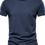 Men's Plus Size Round Neck Short Sleeve T-Shirt