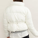 HYFVE Quilted Back Drawstring Puffer Jacket Trendsi