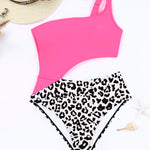 Leopard Cutout One-Shoulder One-Piece Swimsuit - All Mine Now Clothing