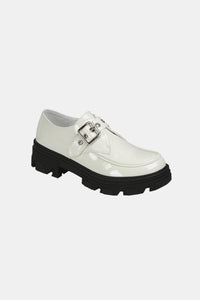 Forever Link Buckled Platform Lug Sole Loafers - All Mine Now Clothing