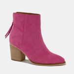 Beast Fashion Suede Point Toe Ankle Booties - All Mine Now Clothing