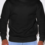 Men's Plus Size Cozy Round Neck Sweatshirt