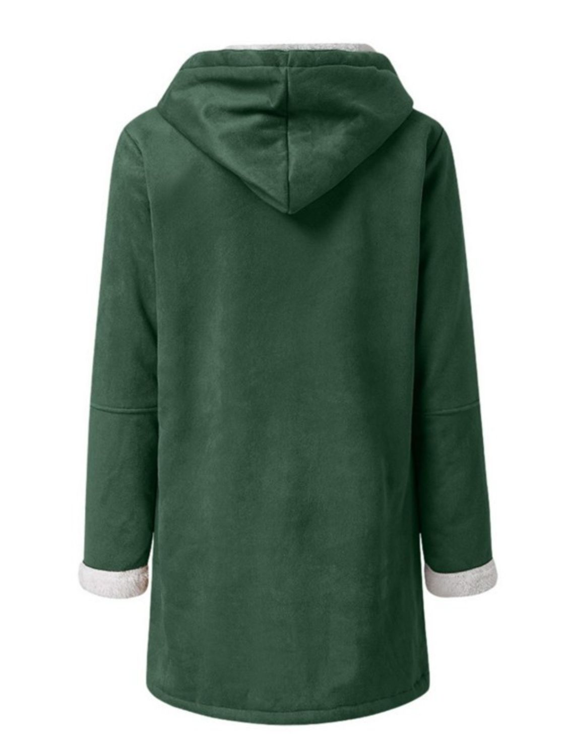 Full Size Pocketed Long Sleeve Hooded Toggle Jacket - All Mine Now Clothing