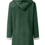 Full Size Pocketed Long Sleeve Hooded Toggle Jacket - All Mine Now Clothing