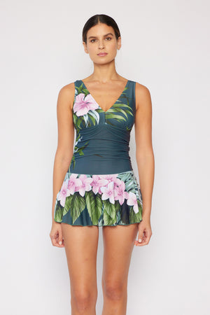 Marina West Swim Full Size Clear Waters Swim Dress in Aloha Forest - All Mine Now Clothing