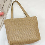 Straw Woven Tote Bag - All Mine Now Clothing